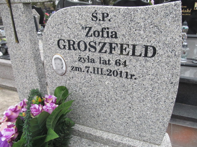 Zofia Groszfeld 1946 Andrzejewo - Grobonet - Wyszukiwarka osób pochowanych