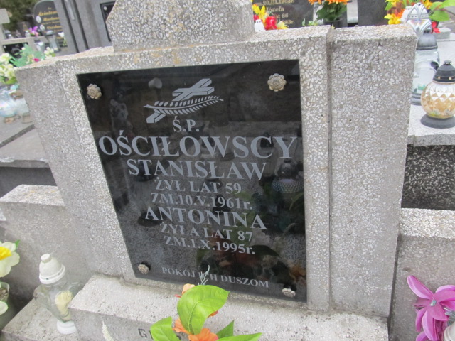 Antonina Ościłowska 1995 Andrzejewo - Grobonet - Wyszukiwarka osób pochowanych